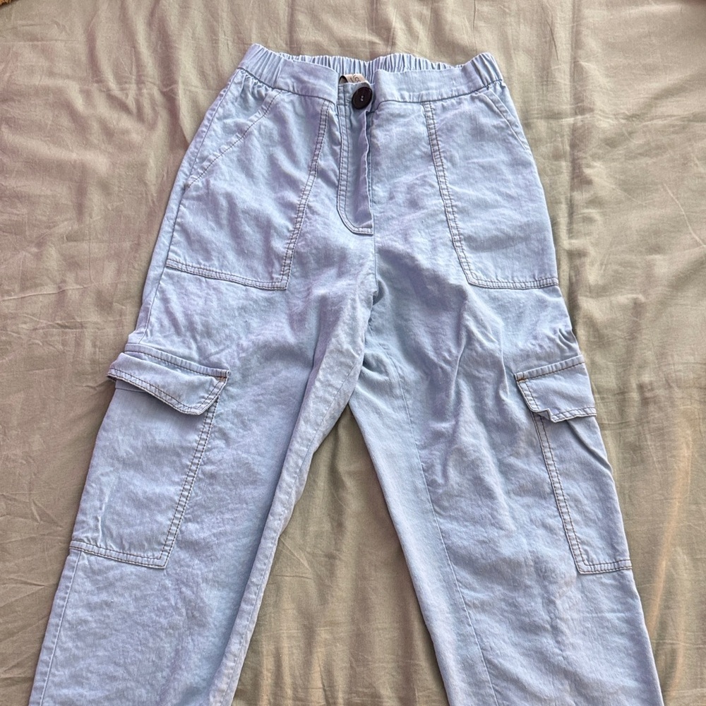 Light Blue Cargo Pants